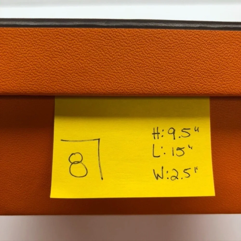Authentic Hermes Orange Storage‎ Gift Box Empty  9.5x15x2.5 Medium Rectangle